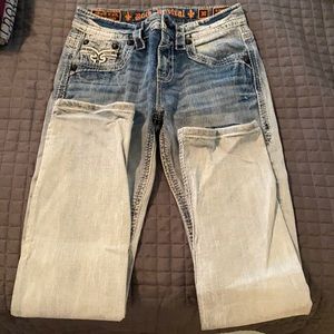Men’s Rock Revival White washed jeans
